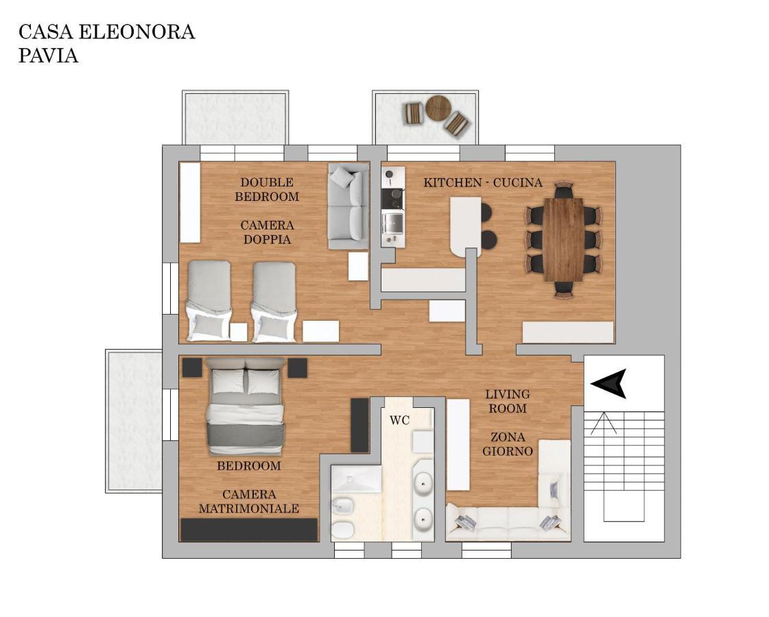 Casa Eleonora - Pavia - By Host4U 아파트 외부 사진